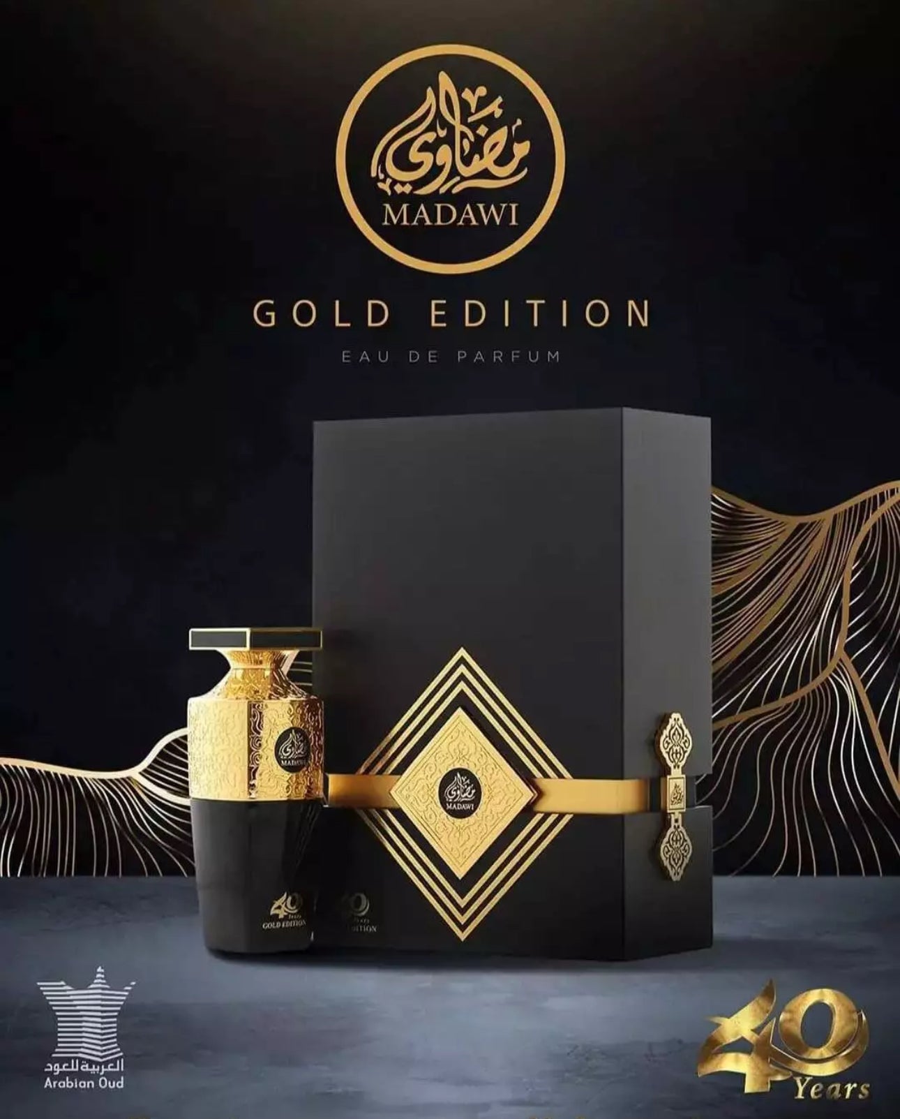 Madawi Gold 40 Year Anniversary Edition by Arabian Oud 100ml Edp Unisex